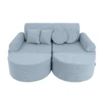 12 dalių modulinė žaidimų sofa iš plonos velvetinės medžiagos, slimcord • loki