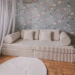 Modulinė 8 dalių žaidimų sofa iš labai plačių churros velveto, 2 dydžiai • tobias+