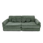 Modulinė 10 dalių žaidimų sofa iš labai plačių churros velveto • gustavo+