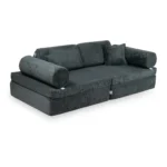 Modulinė 8 dalių žaidimų sofa iš stambaus ruoželinio velveto, 2 dydžiai • tobias+