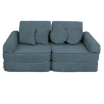 Modulinė 10 dalių žaidimų sofa iš stambaus ruoželinio velveto, aesthetic • loke+