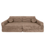 8 dalių modulinė žaidimų sofa iš plonos ruoželinės velveto, slimcord • gustav