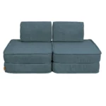 Modulinė 4 dalių žaidimų sofa iš stambaus ruoželinio velveto, aesthetic • loke