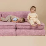10 dalių modulinė žaidimų sofa iš tvidinio audinio „Tangle“ • loke+