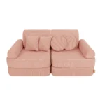 10 dalių modulinė žaidimų sofa iš plonos velveto audinio, slimcord • loke+