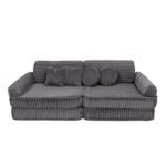 Modulinė 10 dalių žaidimų sofa iš labai plačių churros velveto • gustavo+