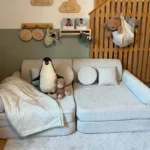 Modulinė 10 dalių žaidimų sofa iš kilpų audinio • gustavo+