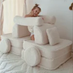 Modulinė 10 dalių pliušinė žaidimų sofa „bearly“ • loke+