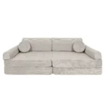 8 dalių modulinė žaidimų sofa iš plonos ruoželinės velveto, slimcord • gustav