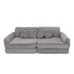 Modulinė 10 dalių žaidimų sofa iš labai plačių churros velveto • gustavo+