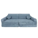 8 dalių modulinė žaidimų sofa iš plonos ruoželinės velveto, slimcord • gustav