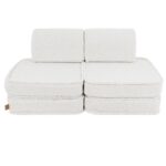 Modulinė 4 dalių pliušinė žaidimų sofa „bearly • loke“