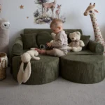 12 dalių modulinė žaidimų sofa iš stambaus ruoželinio velveto, aesthetic • loki