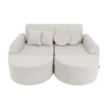 12 dalių modulinė žaidimų sofa iš plonos velvetinės medžiagos, slimcord • loki