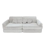 Modulinė 10 dalių žaidimų sofa iš labai plačių churros velveto • gustavo+