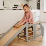 3-in-1 evoliucinė stebėjimo bokštelis su čiuožykla • floki