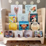 FSC medžio montessori knygų lentyna • dune