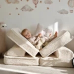 Modulinė 4 dalių pliušinė žaidimų sofa „bearly • loke“