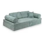 Modulinė 8 dalių žaidimų sofa iš stambaus ruoželinio velveto, 2 dydžiai • tobias+