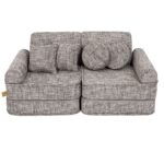 10 dalių modulinė žaidimų sofa iš tvidinio audinio „Tangle“ • loke+