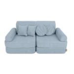 10 dalių modulinė žaidimų sofa iš plonos velveto audinio, slimcord • loke+