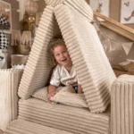 Modulinė 8 dalių žaidimų sofa iš labai plačių churros velveto, 2 dydžiai • tobias+