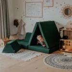 4 dalių modulinis žaidimų sofos komplektas iš audinio • frigg