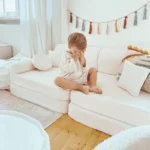 Modulinė 10 dalių žaidimų sofa iš kilpų audinio • gustavo+